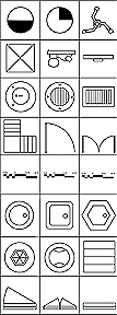 Symbols in Plan - B&W